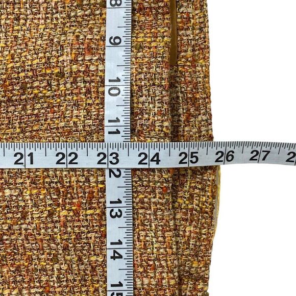 Jones New York Womens Boucle Tweed Blazer | 14 | Orange | Button Up | Vented - Picture 10 of 10